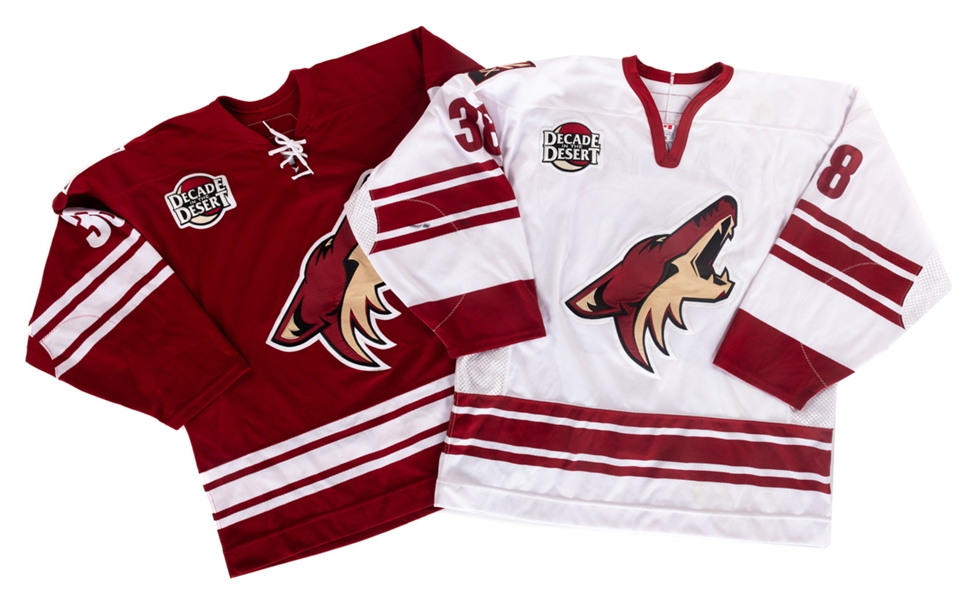 Dave Scatchards 2006-07 Phoenix Coyotes Home and Away Game-Worn Jerseys with Team LOAs