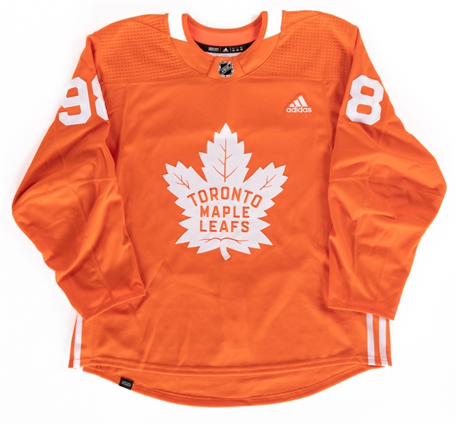 Victor Metes Toronto Maple Leafs 2022-23 "National Day for Truth and Reconciliation" Preseason Warm-Up Worn Orange Jersey with Team LOA