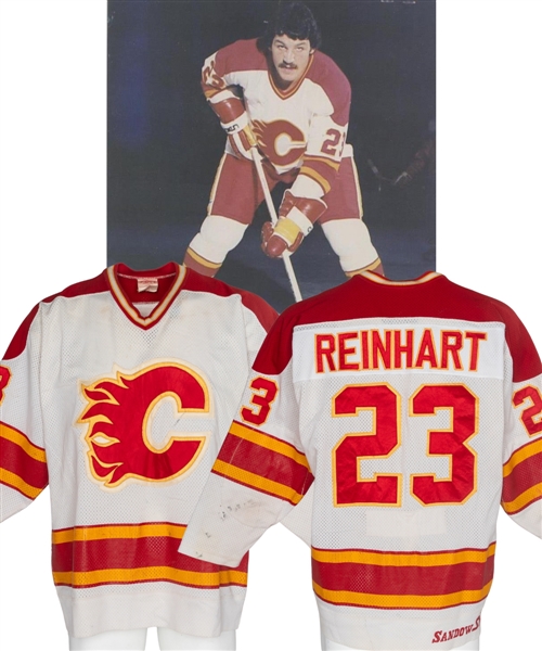 Paul Reinharts 1981-82 Calgary Flames Game-Worn Jersey with LOA 