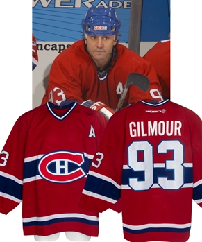 Doug Gilmours 2002-03 Montreal Canadiens Game-Worn Jersey with LOA - Photo-Matched! 