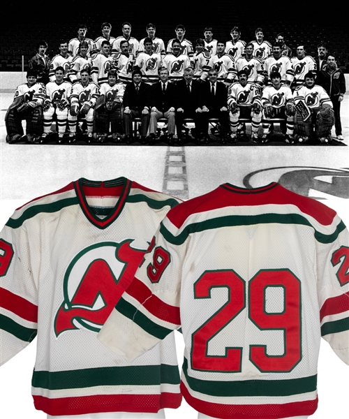 New Jersey Devils Mid-1980s #29 Game-Worn Jersey 