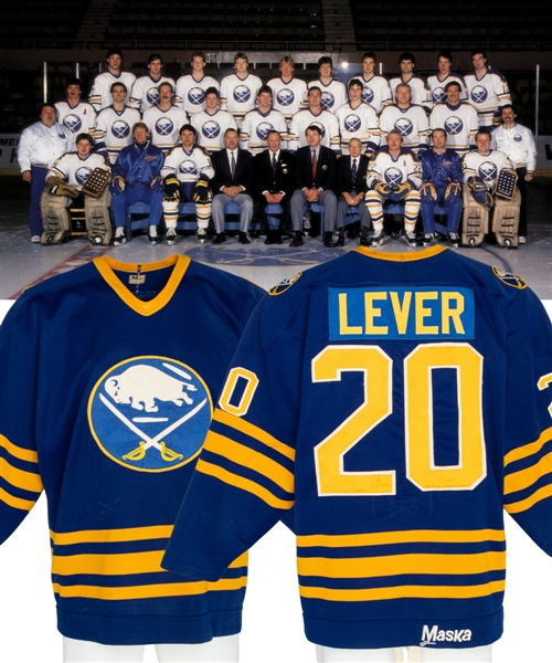 Brent Petersons 1983-84 and Don Levers 1985-86 Buffalo Sabres Game-Worn Jersey 