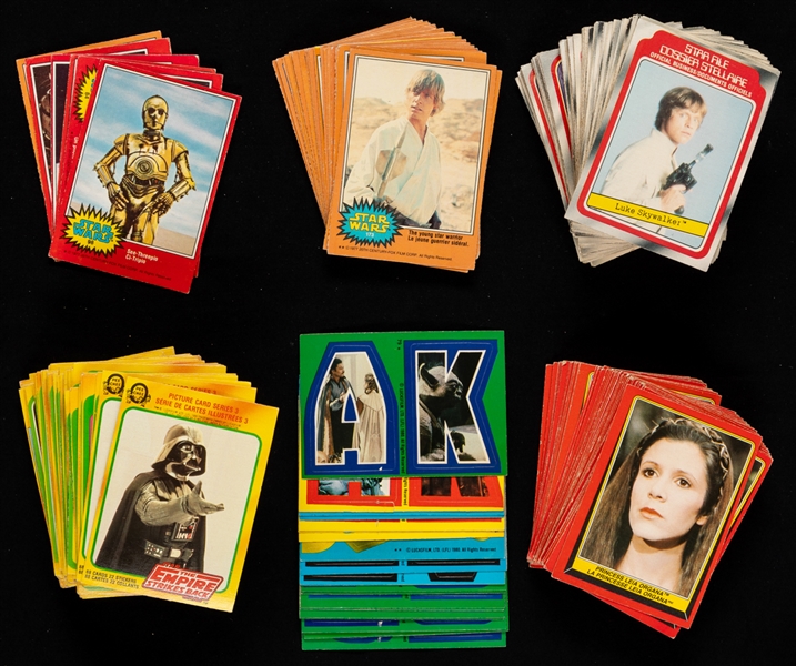 1977, 1980 and 1983 O-Pee-Chee Star Wars Cards (225+), 1981 O-Pee-Chee Raiders of the Lost Ark (100+) and Other Non-Sport Cards (50+)