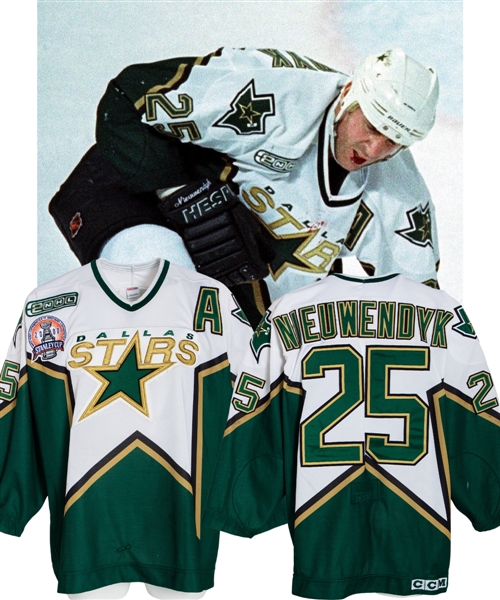 Joe Nieuwendyks 1999-2000 Dallas Stars Game-Worn Stanley Cup Finals Jersey with Team LOA - 2000 Stanley Cup Finals Patch! - 2000 Patch! - Photo and Video-Matched!