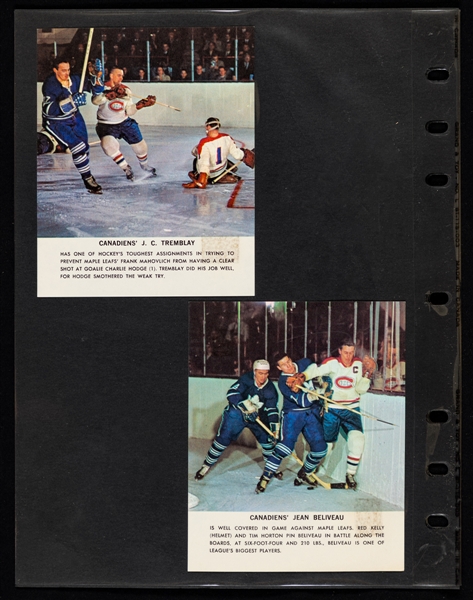 1964-65 Toronto Star NHL Stars Photos Complete Set of 48