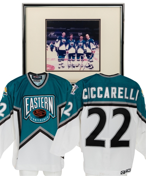 Dino Ciccarellis 1997 NHL All-Star Game Eastern Conference Game-Worn Jersey From His Personal Collection with His Signed LOA 