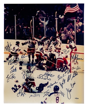 Team USA 1980 "Miracle on Ice" Limited-Edition Team-Signed Photo with JSA Auction LOA (16" x 20")
