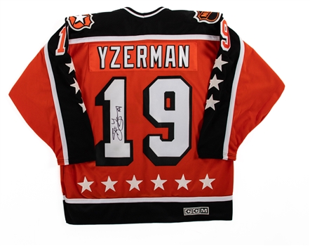 Steve Yzerman Signed 1984 NHL All-Star Game Jersey with JSA Auction LOA 