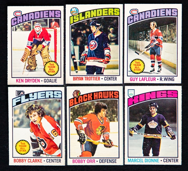 1976-77, 1977-78 and 1978-79 O-Pee-Chee Hockey Complete 396-Card Sets