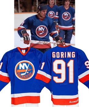 Butch Gorings 1981-82 New York Islanders Game-Worn Jersey - Stanley Cup Championship Season! - Photo-Matched!