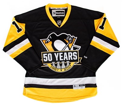 Darius Kasparaitis 2017 Pittsburgh Penguins "50th Anniversary" Pre-Game Ceremony Worn Jersey From His Personal Collection with His Signed LOA