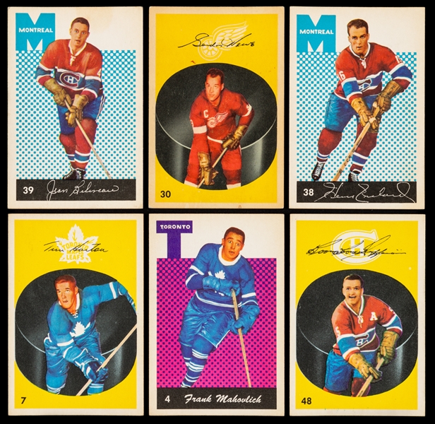 1962-63 Parkhurst Hockey Near Complete Card Set (54/56)
