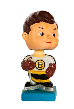 Boston Bruins 1972-76 Blue Base Nodder / Bobble Head Doll 