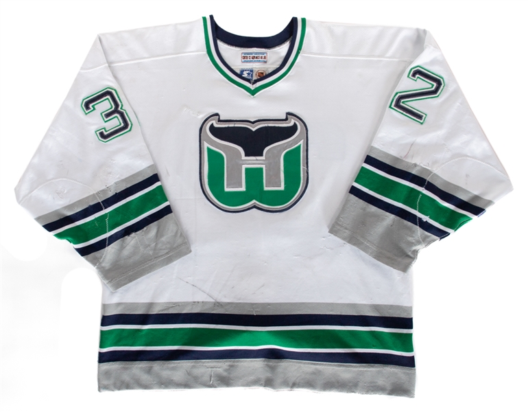 Lot Detail - Stu Grimson's 1996-97 Hartford Whalers Game-Worn Jersey ...