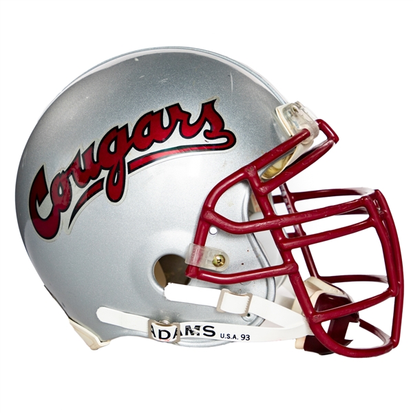 Tim Schmidts 2005 NCAA Washington State Cougars Game-Worn Helmet with COA