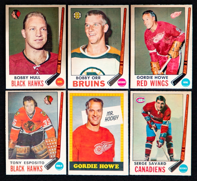 1969-70 O-Pee-Chee Hockey Near Complete Card Set (199/231)