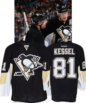 Phil Kessels 2015-16 Pittsburgh Penguins Signed Game-Worn Jersey with Team COA and JerseyTRAX - Stanley Cup Championship Season! - Photo-Matched!