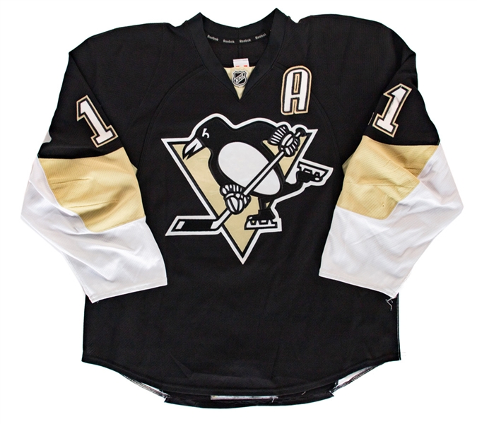 Jordan Staals 2011-12 Pittsburgh Penguins Game-Worn Alternate Captains Jersey with Team LOA