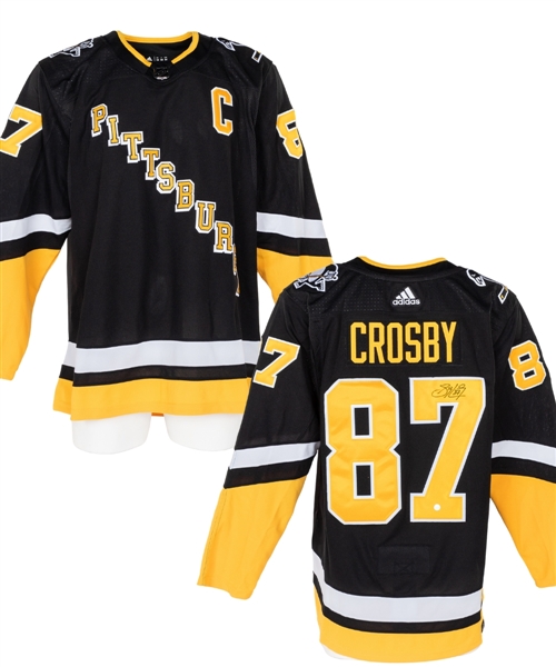 Sidney Crosby’s Signed 2021-22 Pittsburgh Penguins Adidas Pro Third Jersey with COA