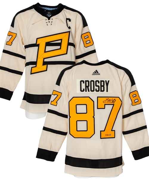 Sidney Crosby Signed 2023 Winter Classic Limited-Edition #43/87 Pittsburgh Penguins Captains Jersey with Frameworth COA