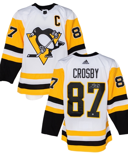 Sidney Crosby Signed Pittsburgh Penguins Pro Captains Road Jersey with Frameworth COA