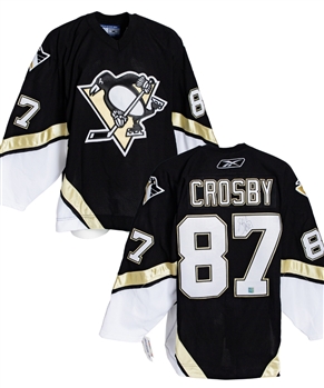 Sidney Crosby Signed 2005-06 Pittsburgh Penguins Rookie Season Jersey with Frameworth COA