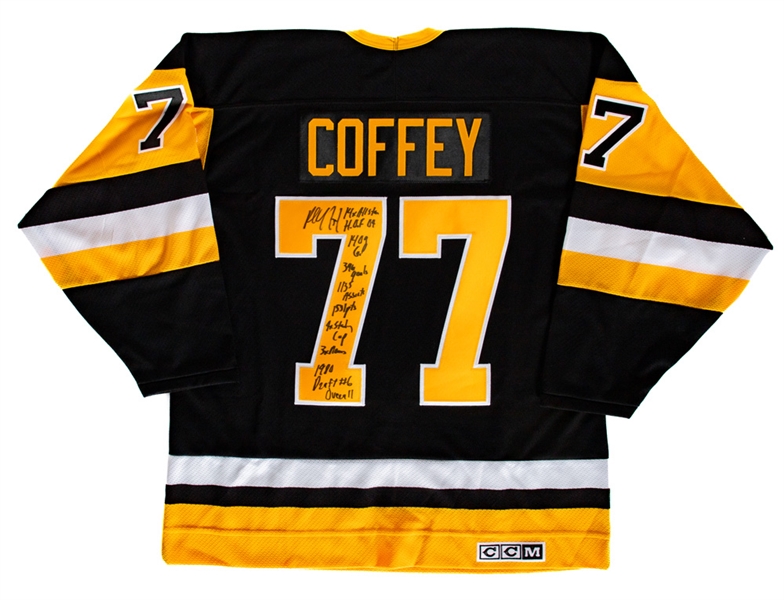 Paul Coffey Signed Pittsburgh Penguins Alternate Captains Jersey with COA