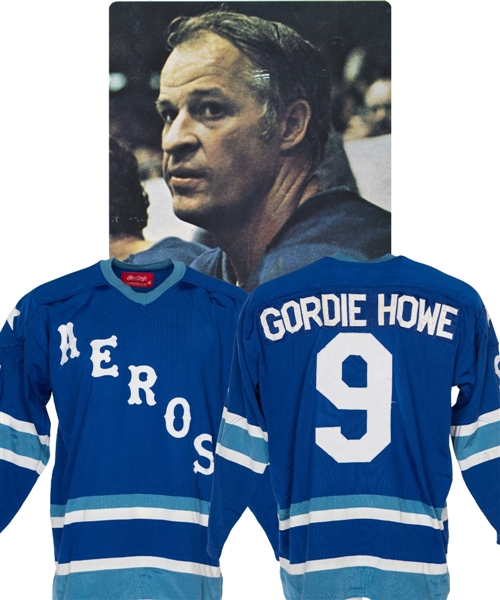 Gordie Howe 1974-75 Houston Aeros Team-Issued Jersey