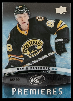 2014-15 Upper Deck Ice Premieres Hockey Card #159 David Pastrnak Rookie (85/99)