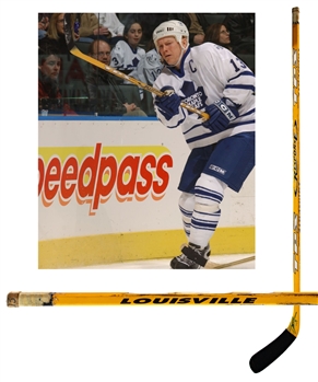 Mats Sundins Early-2000s Toronto Maple Leafs Signed TPS Response Game-Used Stick
