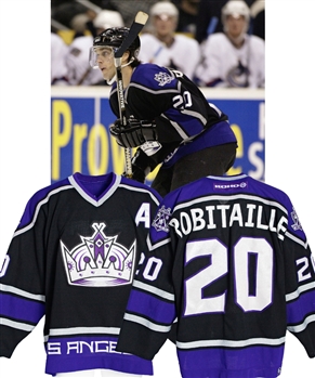 Luc Robitailles 2003-04 Los Angeles Kings Game-Worn Alternate Captains Jersey with MeiGray LOA - Photo-Matched! 