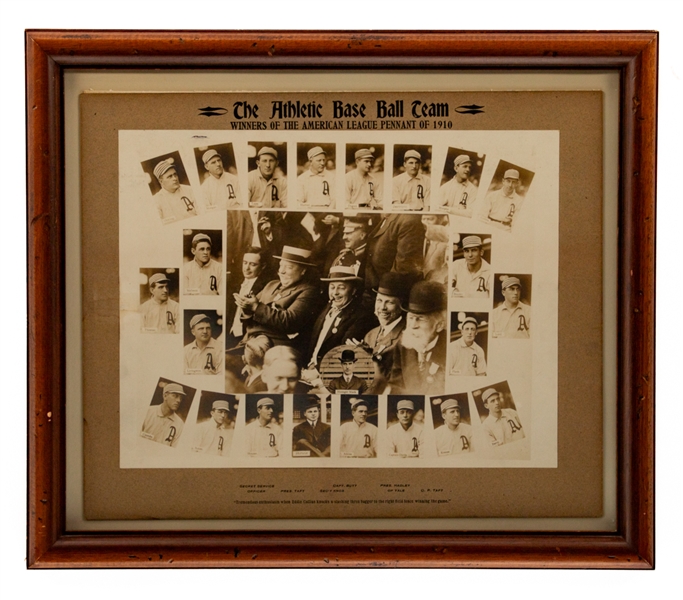 Philadelphia Athletics (Athletic Base Ball Team) 1910 Composite Team Photograph (18" x 21") - American League Pennant Winners and World Champions