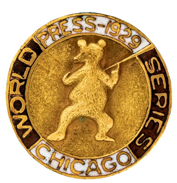 Chicago Cubs 1929 World Series Press Pin