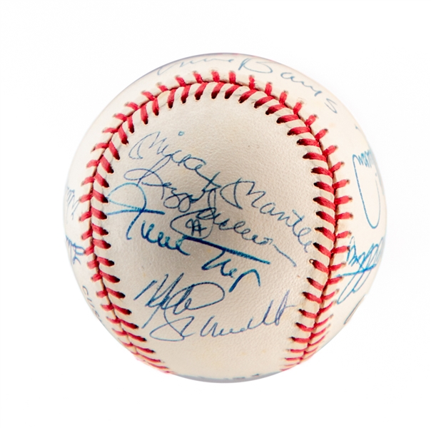 500 Home Run Club Baseball Signed by 11 with JSA LOA