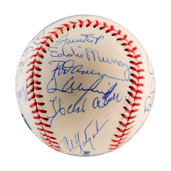 3000 Hit Club Baseball Signed by 17 with Steiner COA