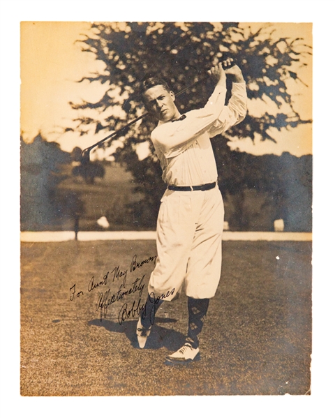 Deceased HOFer Bobby Jones 1920s/30s Signed Photo with PSA/DNA LOA