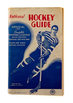 James C. Hendy 1938-39 NHL Hockey Guide