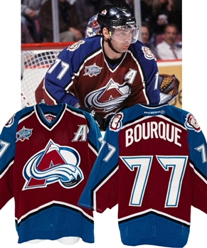 Ray Bourques 2000-01 Colorado Avalanche Game-Worn Alternate Captains Away Jersey - 2001 All-Star Game Patch! - Stanley Cup Championship Season!