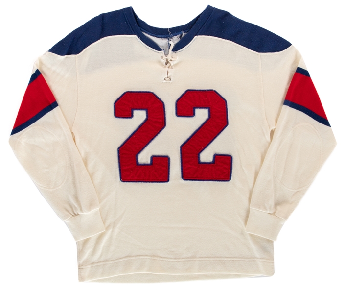 Springfield Indians 1950s-Style Film-Worn Wool Jersey from "Keep Your Head Up, Kid: The Don Cherry Story"