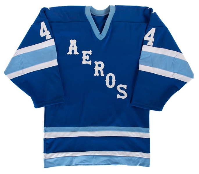 Houston Aeros Vintage-Style Film-Worn "Mark Howe" Jersey from "Mr. Hockey: The Gordie Howe Story"