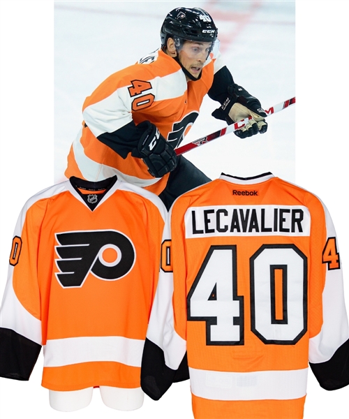 Vincent Lecavaliers 2015-16 Philadelphia Flyers Game-Worn Jersey with MeiGray LOA - Photo-Matched! 