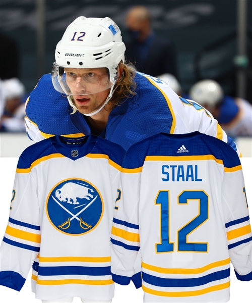 Eric Staals 2020-21 Buffalo Sabres Game-Worn Jersey with Team COA - Photo-Matched!