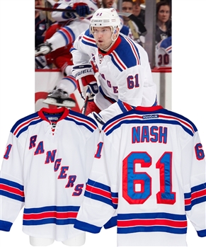 Rick Nash’s 2014-15 New York Rangers Game-Worn Playoffs Jersey