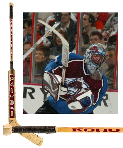 Patrick Roys Early-2000s Colorado Avalanche Koho 500 Game-Used Stick