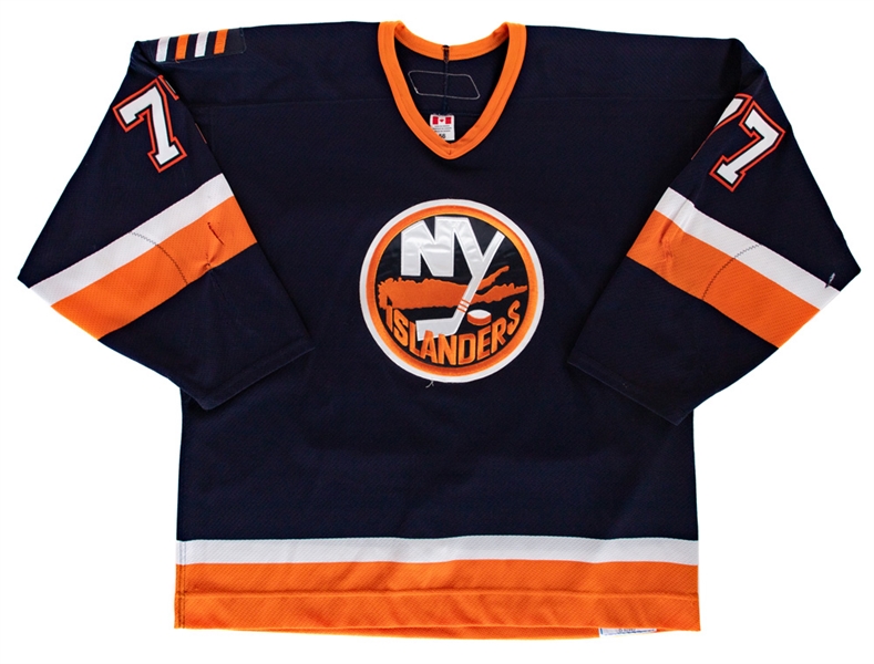 Alexei Zhitniks 2006-07 New York Islanders Game-Worn Jersey with Team LOA - Team Repairs! - Photo-Matched! 