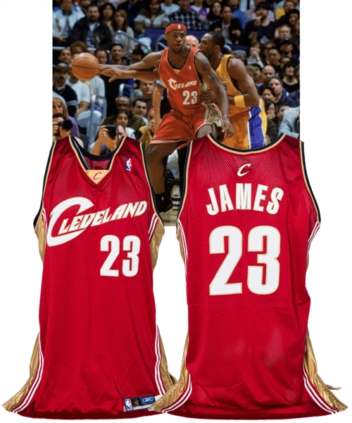 LeBron James 2003-04 Cleveland Cavaliers Game-Issued Rookie Season Road Jersey with Sports Investors Authentication LLC LOA (Possibly Worn for One or Two Games According to LOA)