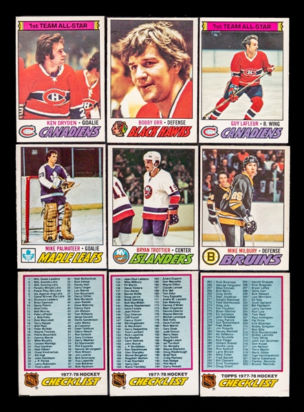 1977-78 and 1978-79 O-Pee-Chee Hockey Complete 396-Card Sets