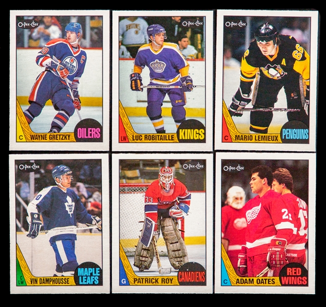 1987-88 and 1988-89 (3) O-Pee-Chee Hockey Complete 264-Card Sets