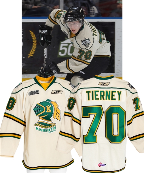 Chris Tierneys 2010-11 OHL London Knights Game-Worn Jersey - Photo-Matched! 