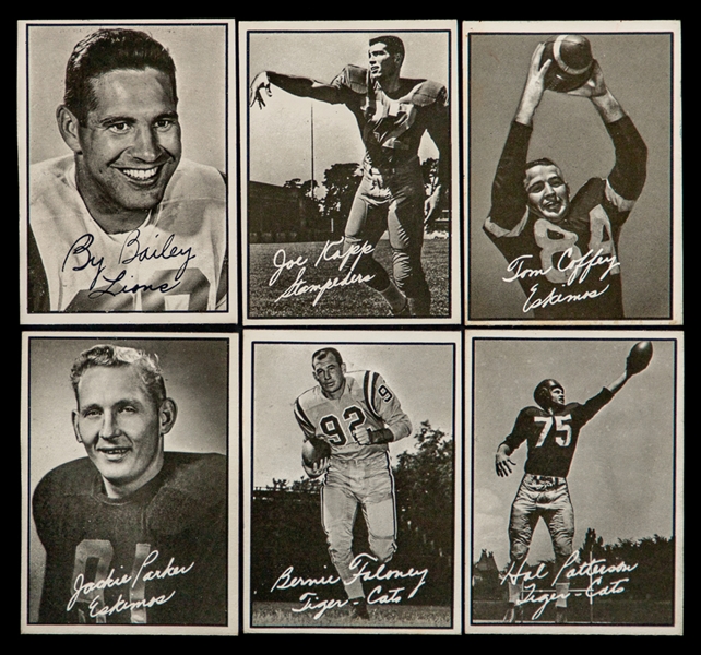 1961 and 1962 Topps CFL Football Cards Complete Sets 